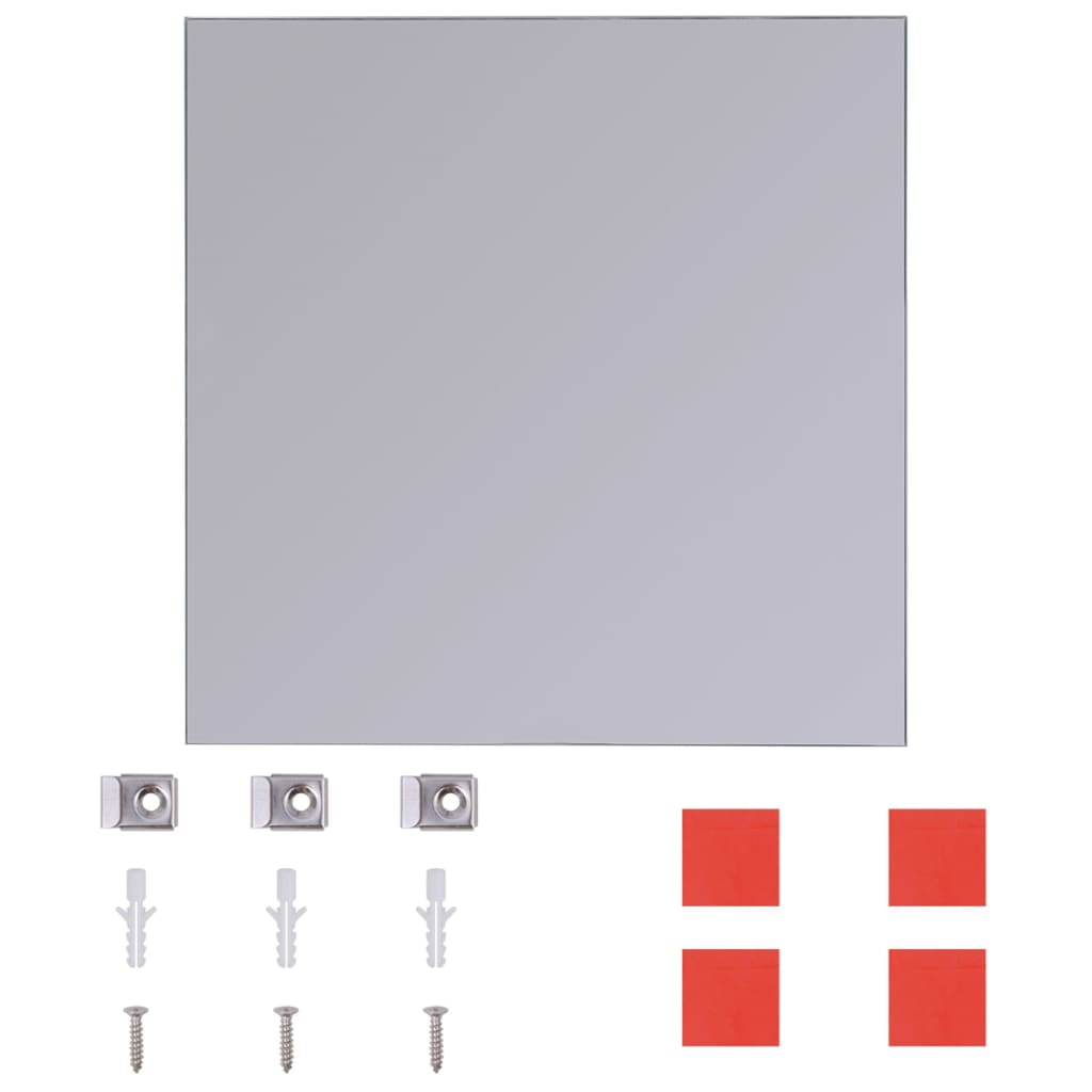 vidaXL Spiegeltegels frameloos 8 st 20,5 cm glas - Aashly