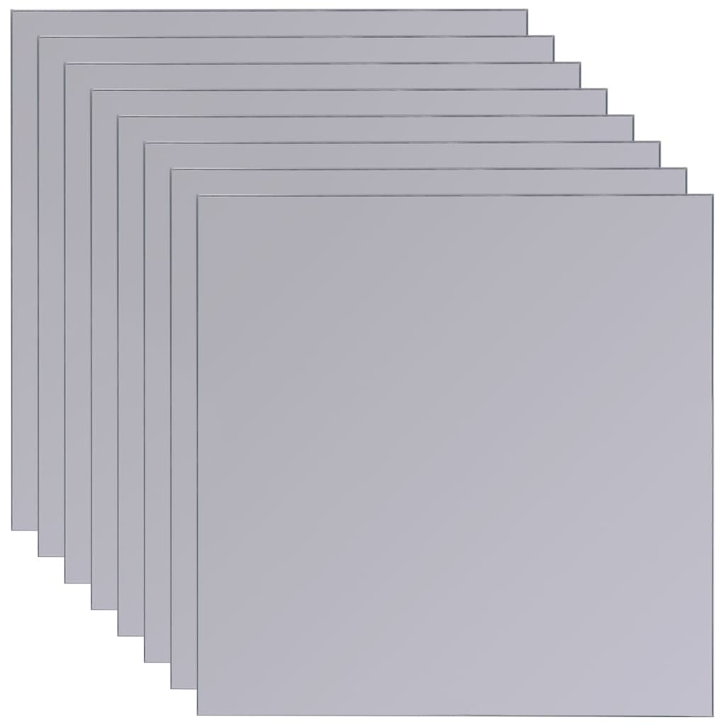 vidaXL Spiegeltegels frameloos 8 st 20,5 cm glas - Aashly