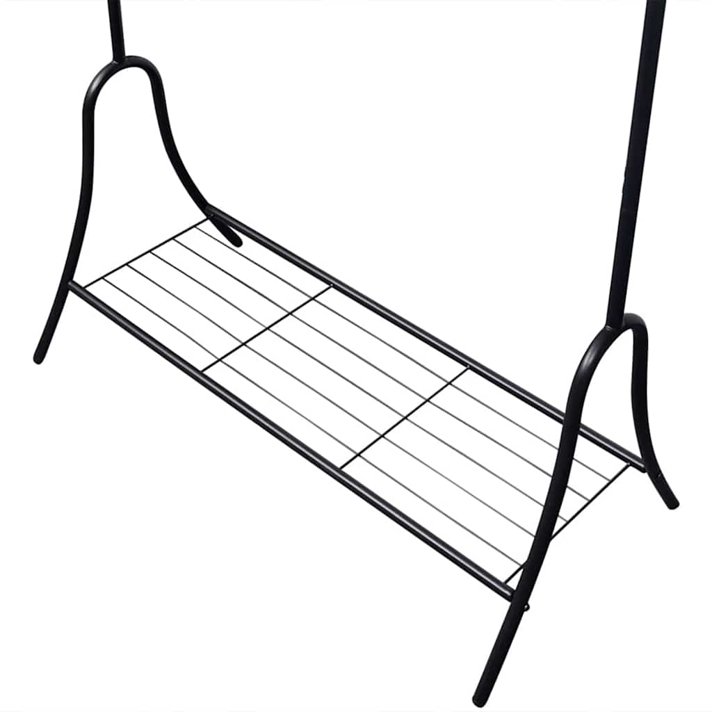 vidaXL Kledingrek staal wit