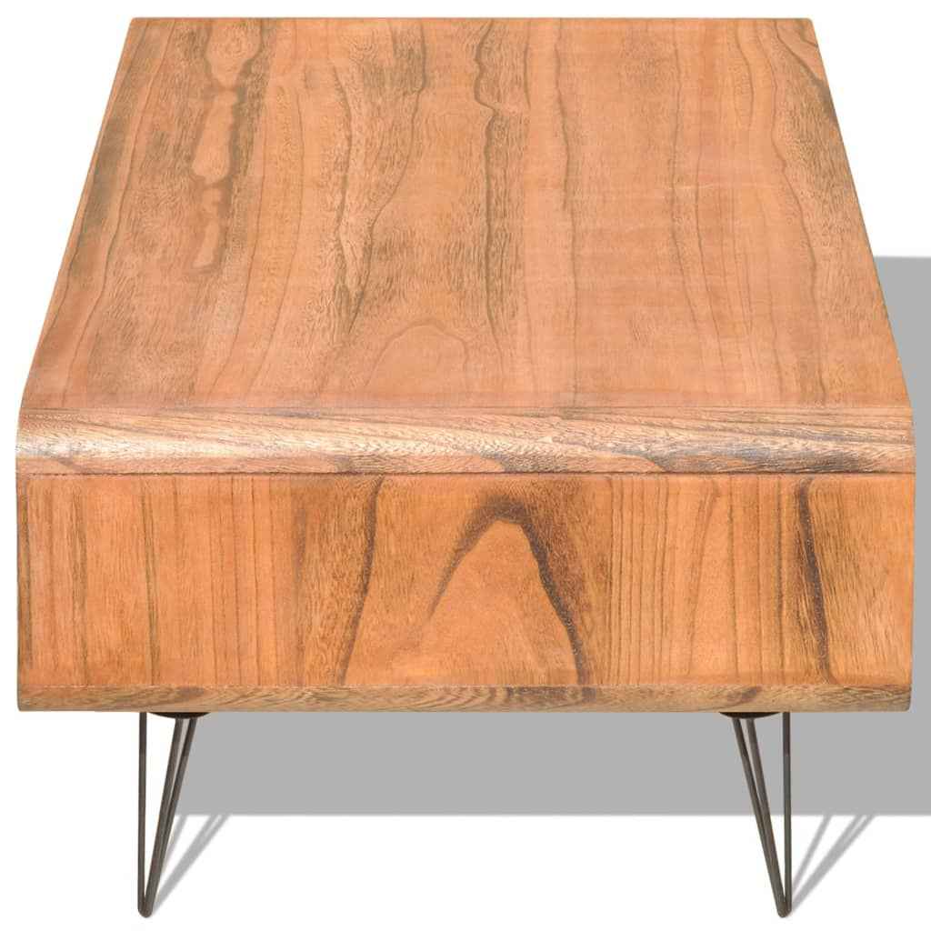 vidaXL Salontafel 90x55,5x38,5 cm massief paulowniahout bruin