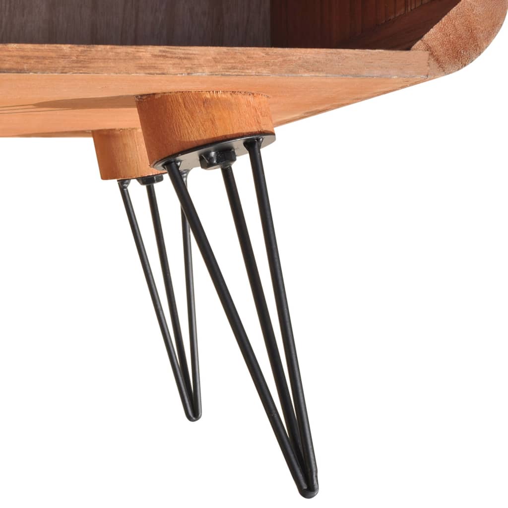 vidaXL Salontafel 90x55,5x38,5 cm massief paulowniahout bruin