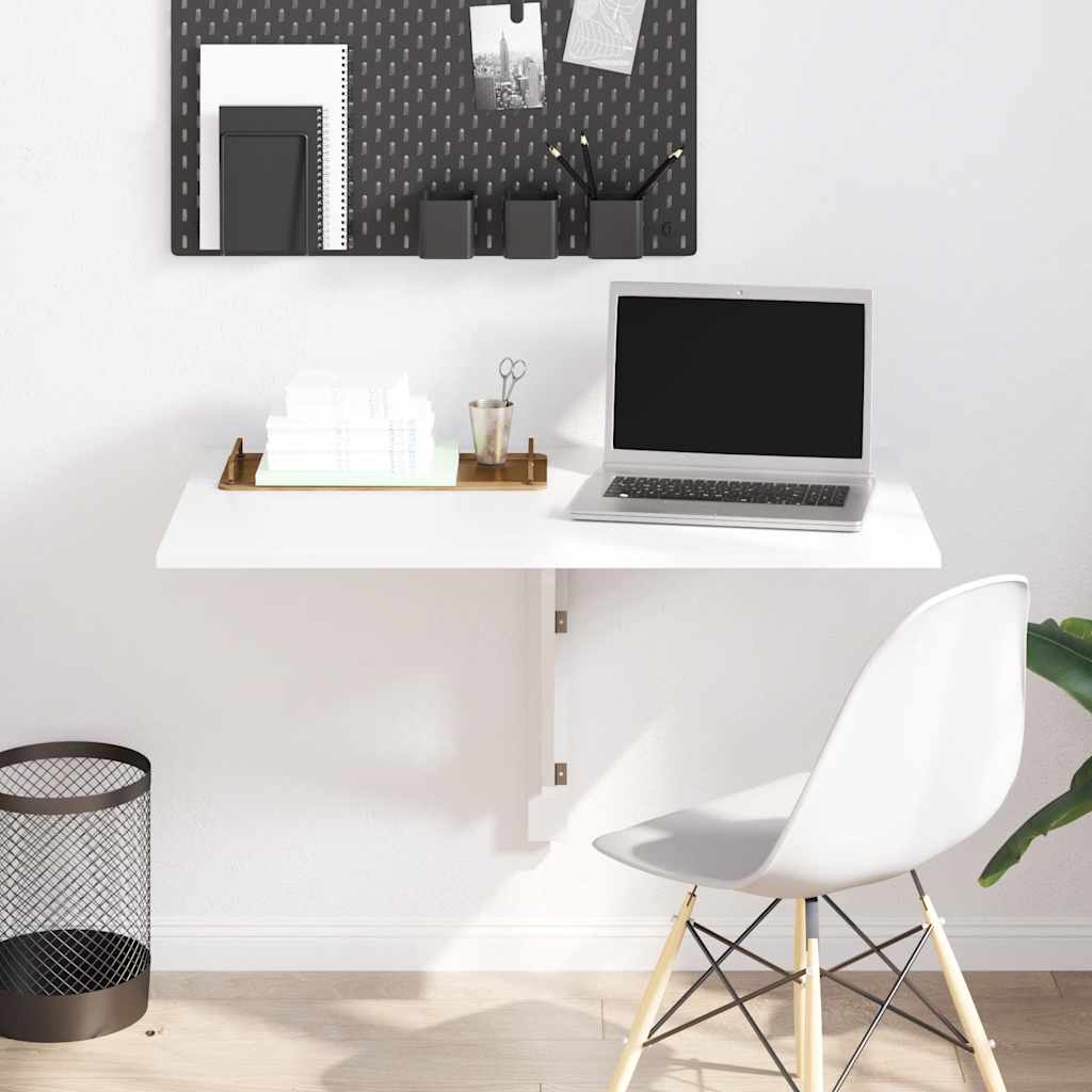 vidaXL Wandtafel inklapbaar 100x60 cm eikenkleurig