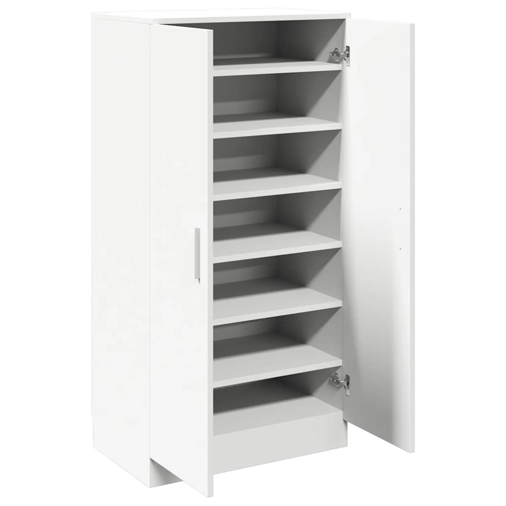 vidaXL Schoenenkast 7 planken eiken