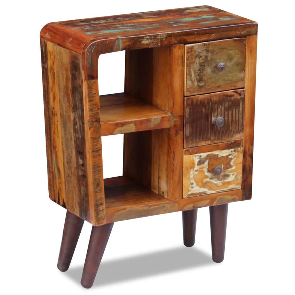 vidaXL Dressoir 55x30x80 cm massief gerecycled hout - Aashly