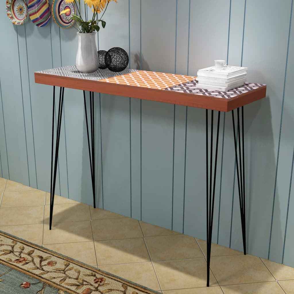 vidaXL Wandtafel 90x30x71,5 cm grijs