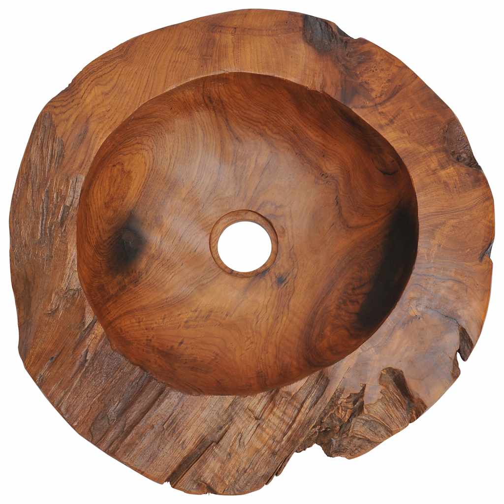 vidaXL Wastafel 45 cm massief teakhout