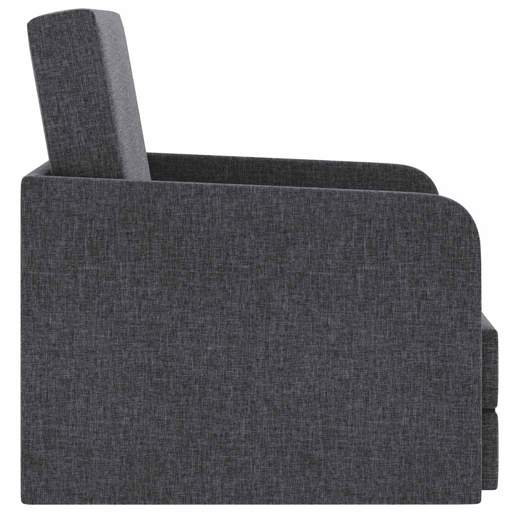vidaXL Slaapstoel uitklapbaar stof lichtgrijs