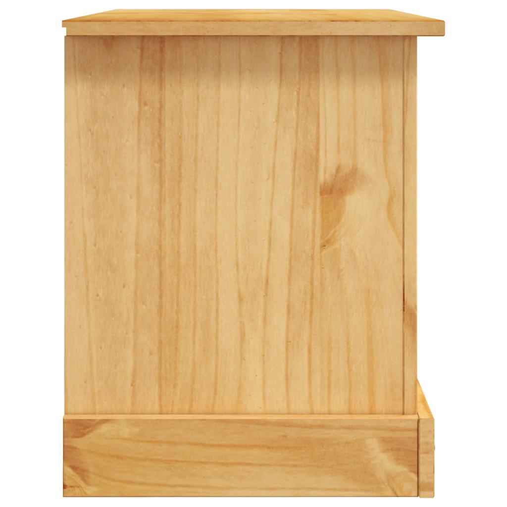 vidaXL Tv-meubel 91x43x56 cm Mexicaans grenenhout Corona-stijl wit