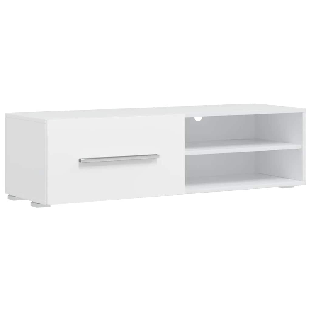 vidaXL Muurvitrine tv-meubel met LED-verlichting wit 5-delig