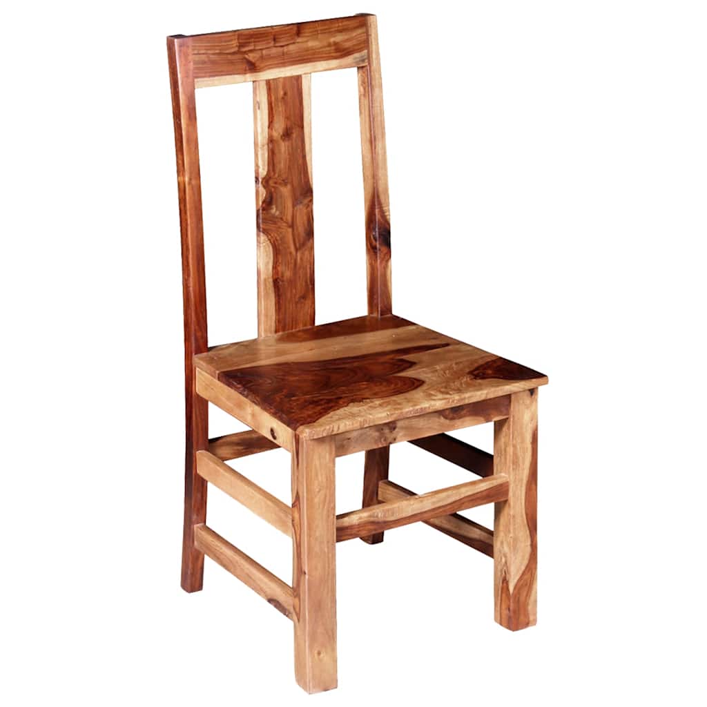 vidaXL Eetkamerstoelen 2 st massief acaciahout