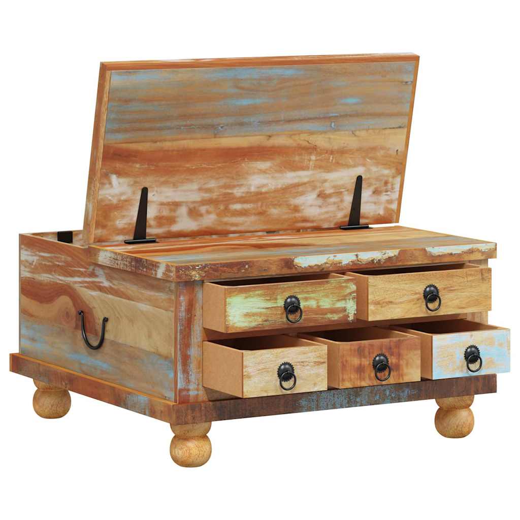 vidaXL Salontafel 70x70x38 cm gerecycled hout - Aashly