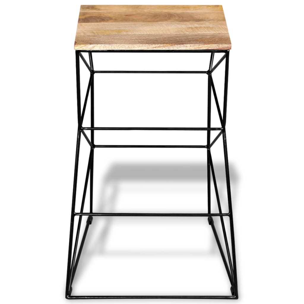 vidaXL Barkruk massief mangohout