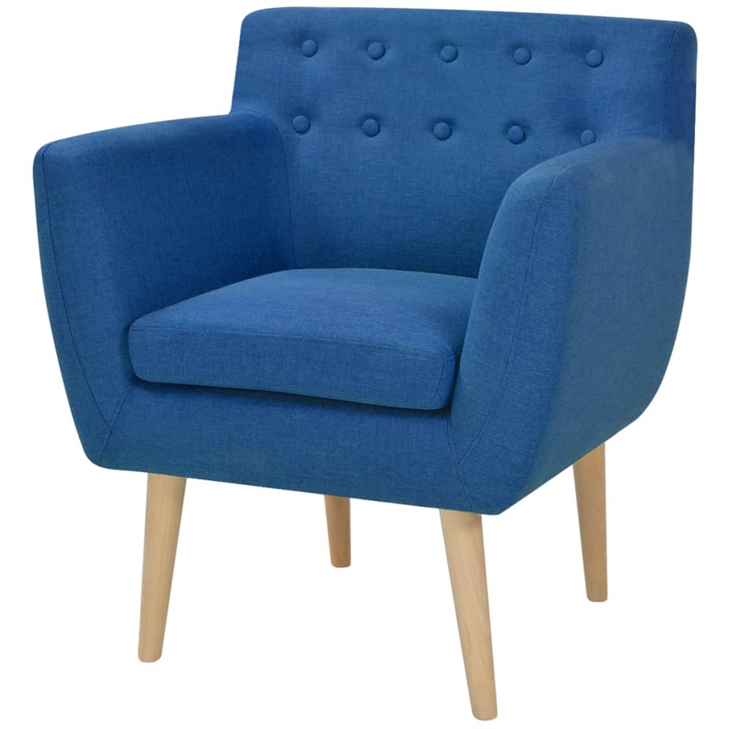 vidaXL Fauteuil stof geel