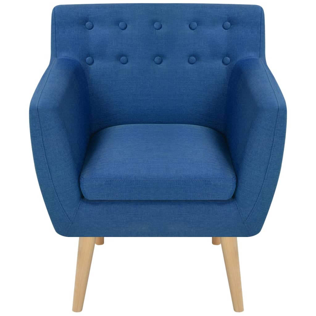 vidaXL Fauteuil stof geel