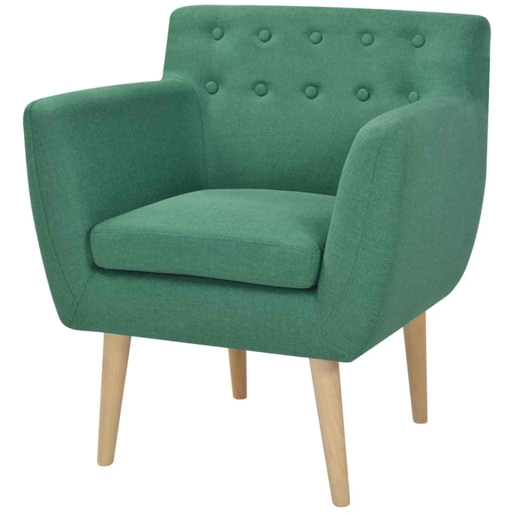 vidaXL Fauteuil stof geel