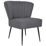 vidaXL Cocktailstoel stof donkergrijs