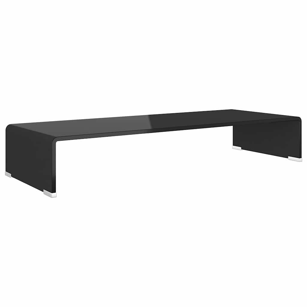 vidaXL Tv-meubel/monitorverhoger transparant 40x25x11 cm glas