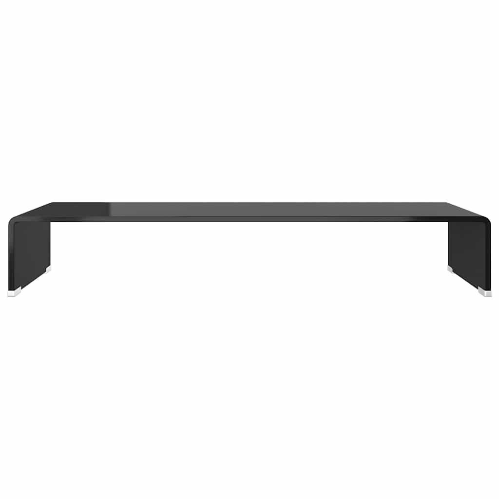 vidaXL Tv-meubel/monitorverhoger transparant 40x25x11 cm glas