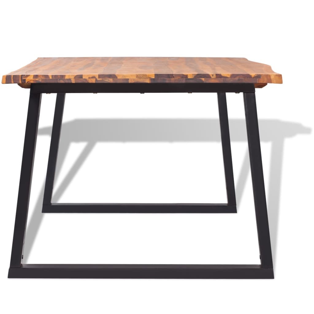 vidaXL Eetkamertafel 200x90 cm massief acaciahout