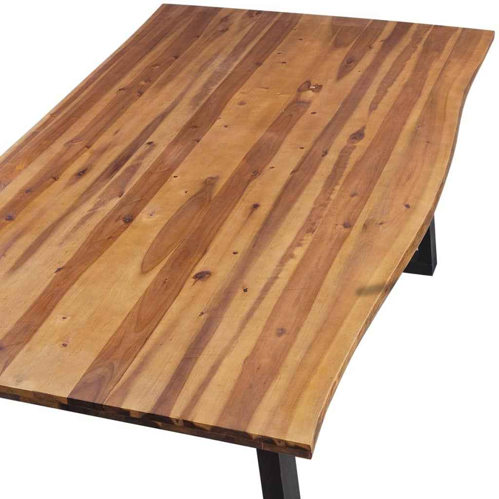 vidaXL Eetkamertafel 200x90 cm massief acaciahout