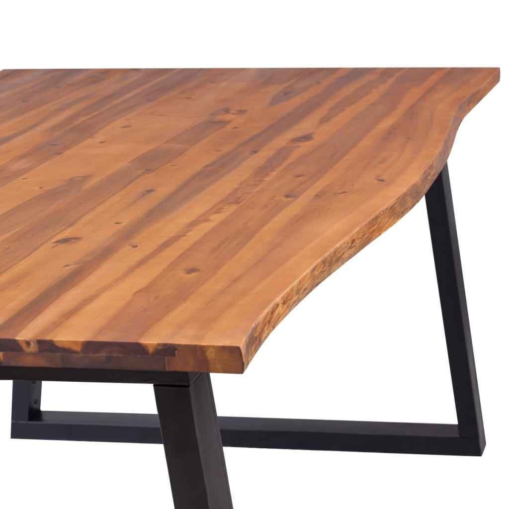 vidaXL Eetkamertafel 200x90 cm massief acaciahout