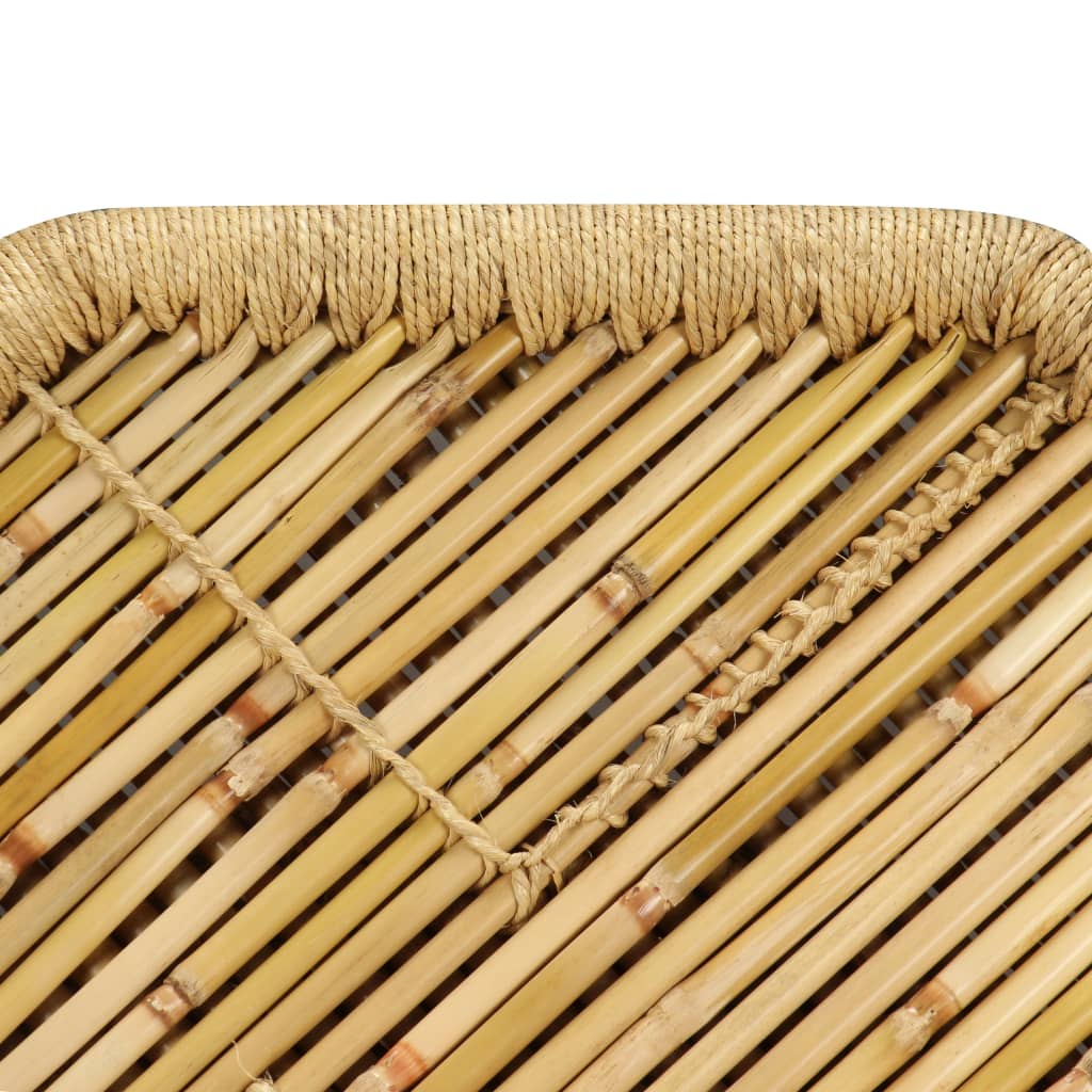 vidaXL Salontafel achthoekig met chindi details bamboe meerkleurig