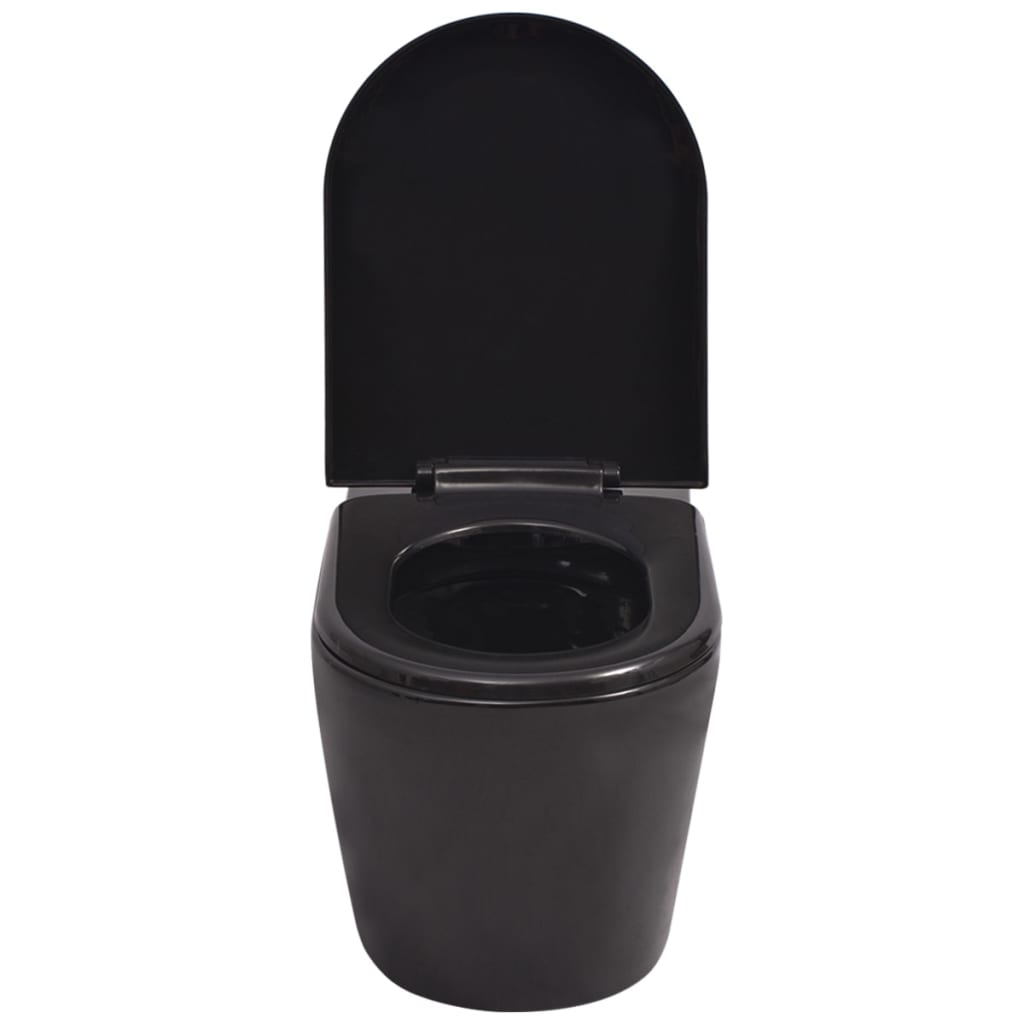 vidaXL Hangend toilet keramiek wit