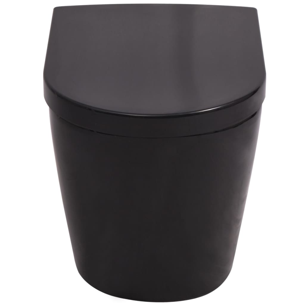 vidaXL Hangend toilet keramiek wit