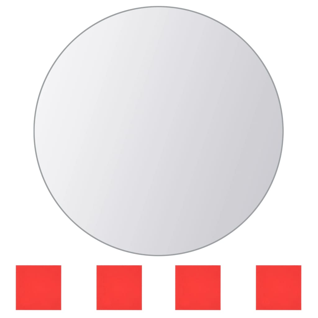vidaXL 8 st Spiegeltegels meervormig glas