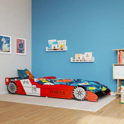 vidaXL Kinderbed raceauto rood 90x200 cm - Aashly