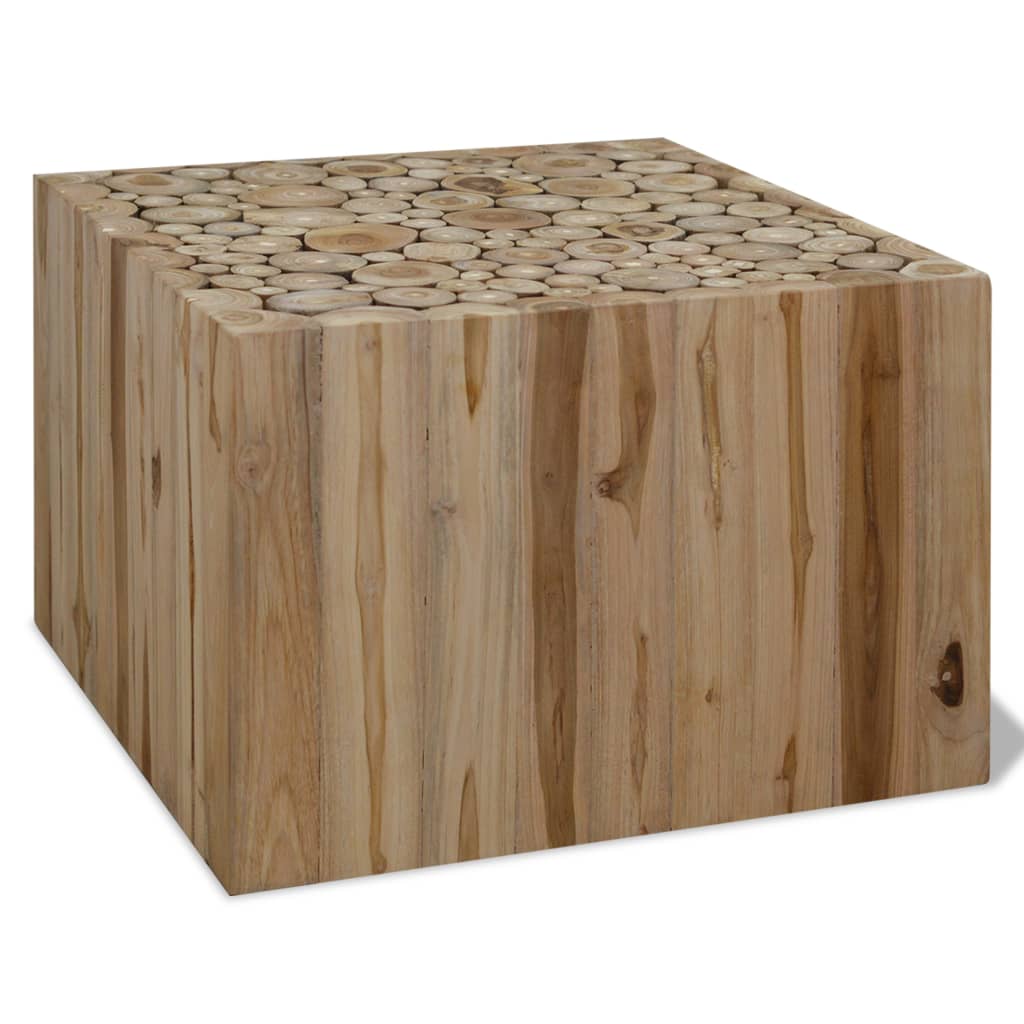 vidaXL Salontafel 90x50x30 cm echt teakhout - Aashly