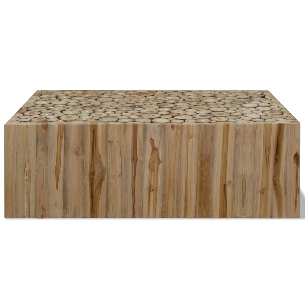 vidaXL Salontafel 90x50x30 cm echt teakhout - Aashly