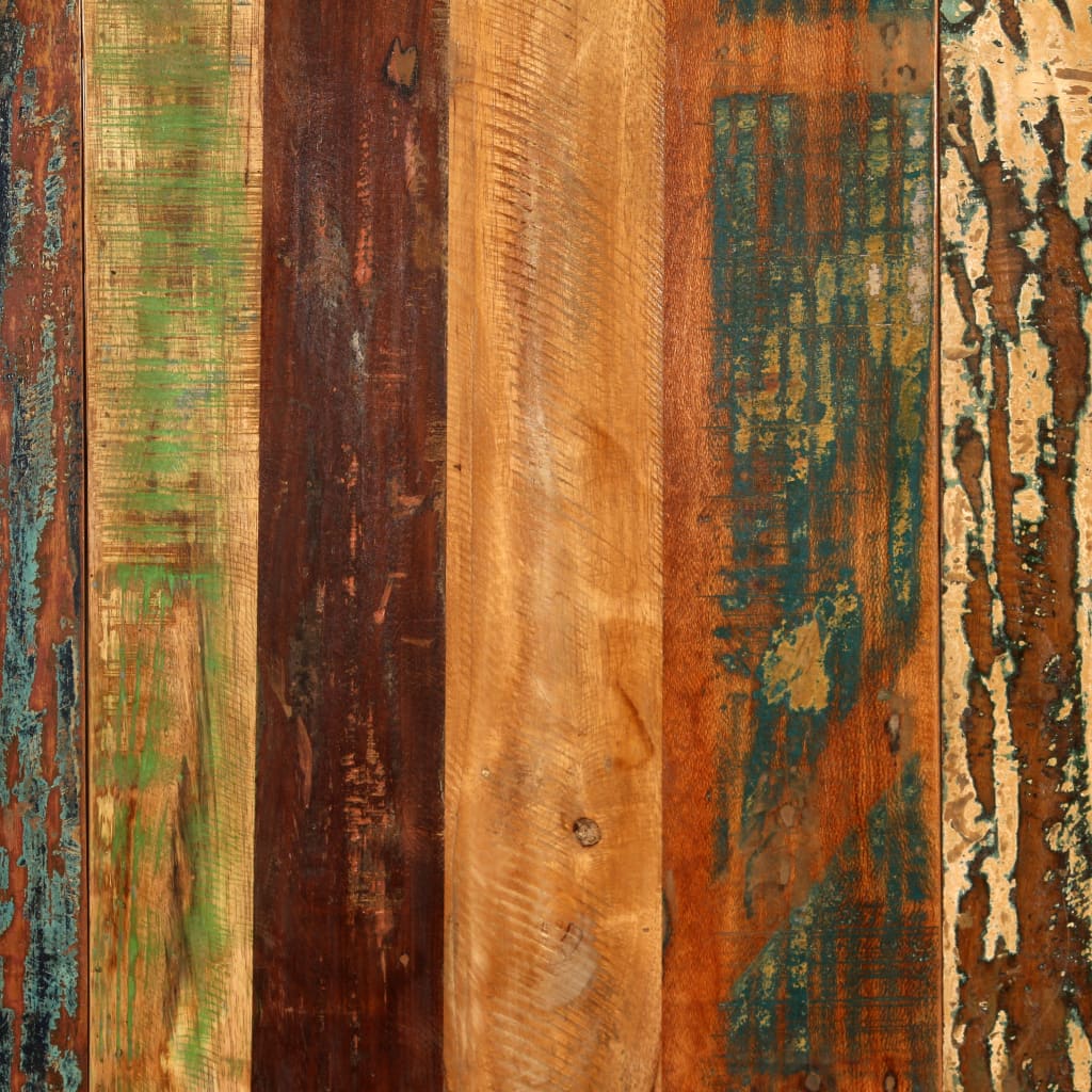 vidaXL Eettafel 180 cm massief gerecycled hout en staal