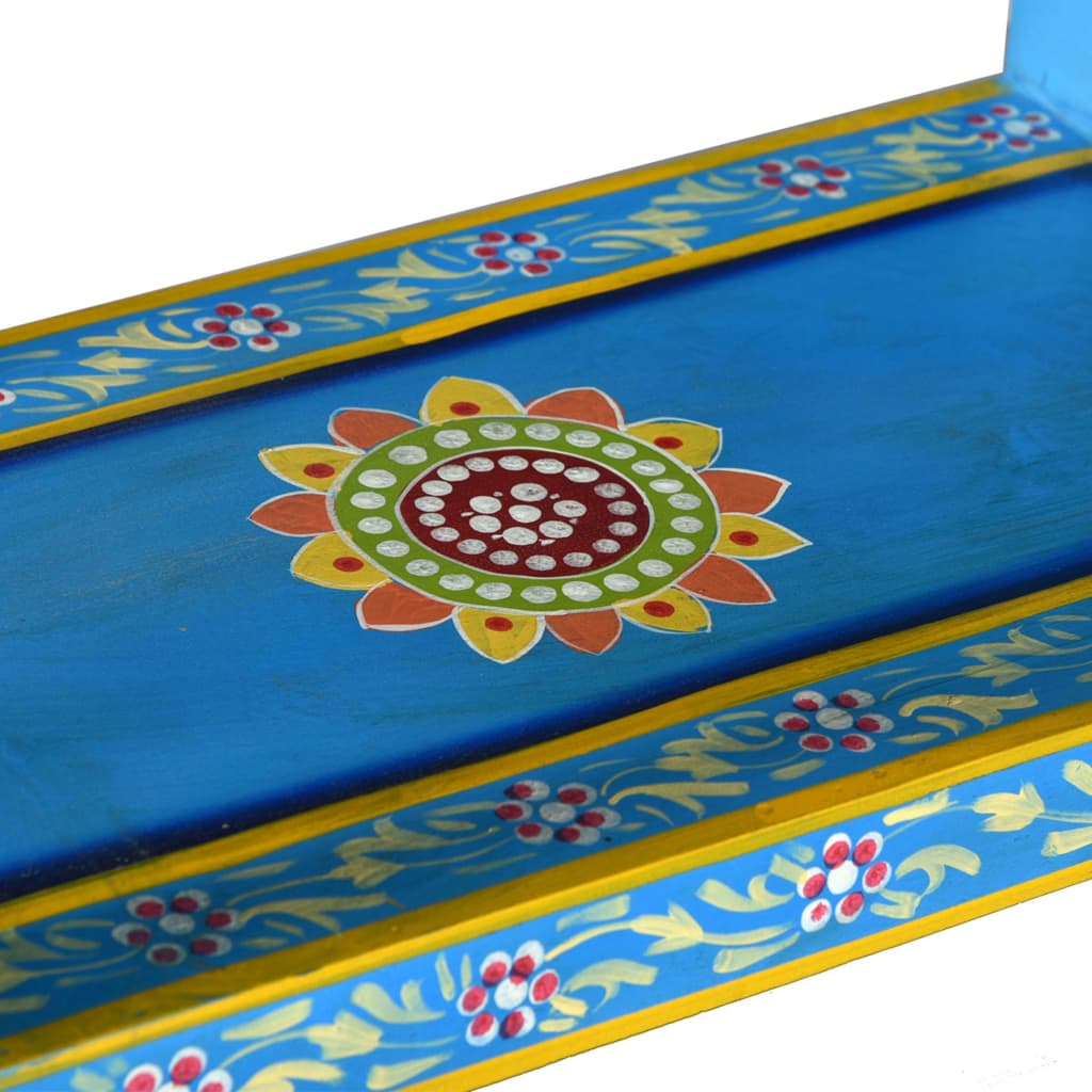 vidaXL Dressoir 55x30x76 cm massief mangohout turquoise
