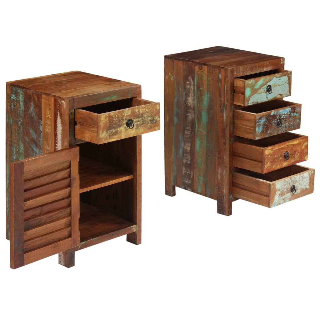 vidaXL Bureau 140x50x77 cm massief gerecycled hout
