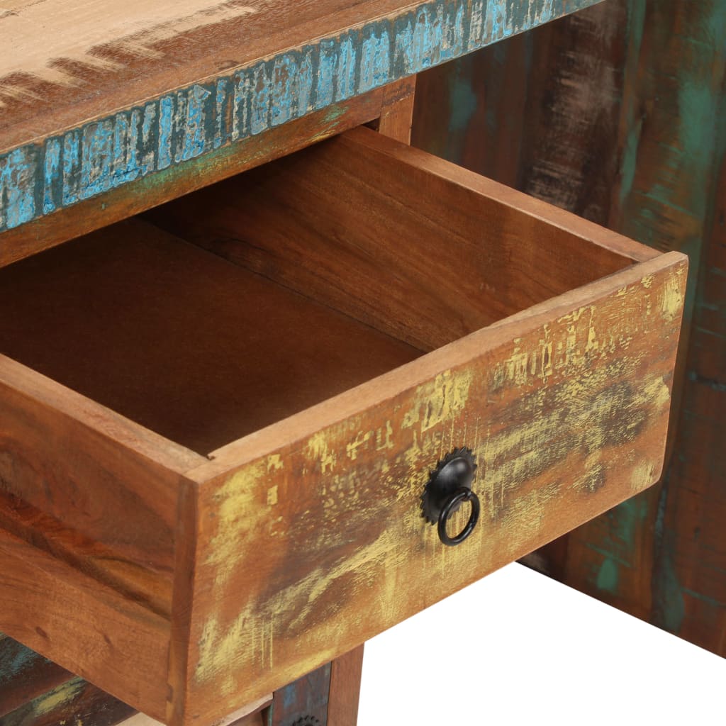 vidaXL Bureau 140x50x77 cm massief gerecycled hout