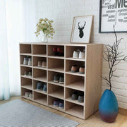 vidaXL Schoenenrek 92x30x67,5 cm bewerkt hout eikenkleurig