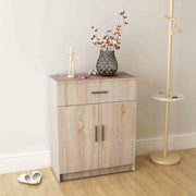 vidaXL Dressoir 71x35x88 cm bewerkt hout eiken