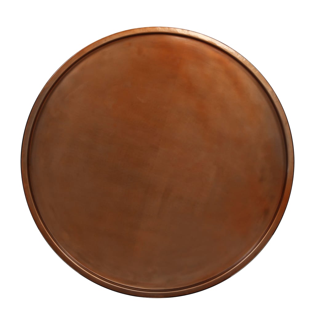 vidaXL Salontafel 68 cm massief acaciahout en staal