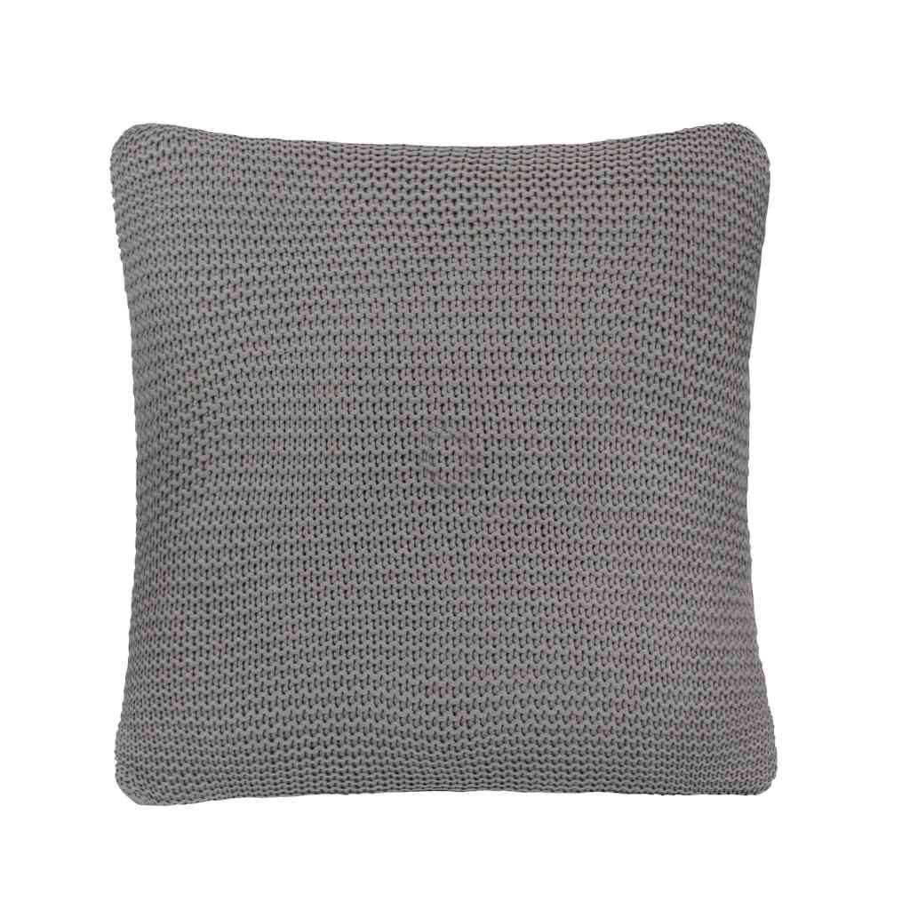vidaXL Gooi kussens 2 pcs Grijs Katoen