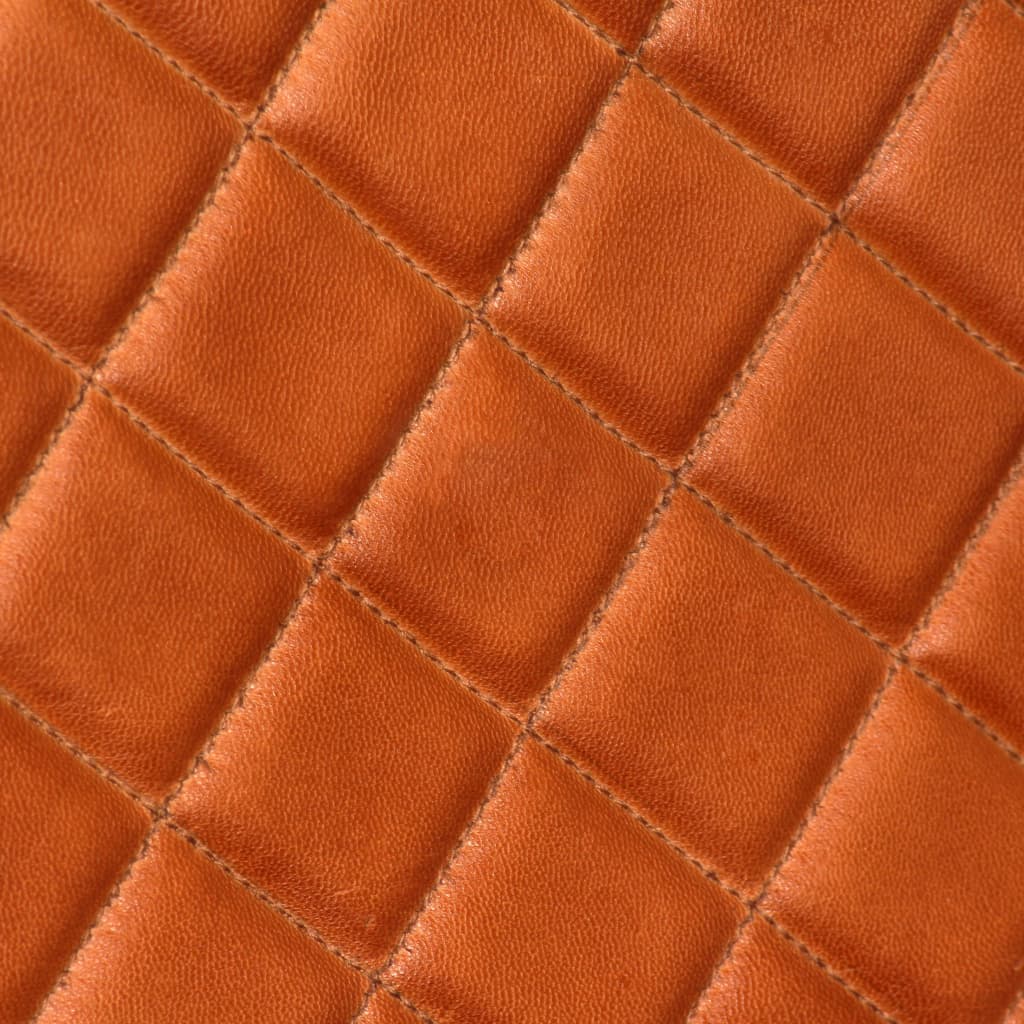 vidaXL Fauteuil echt leer lichtbruin