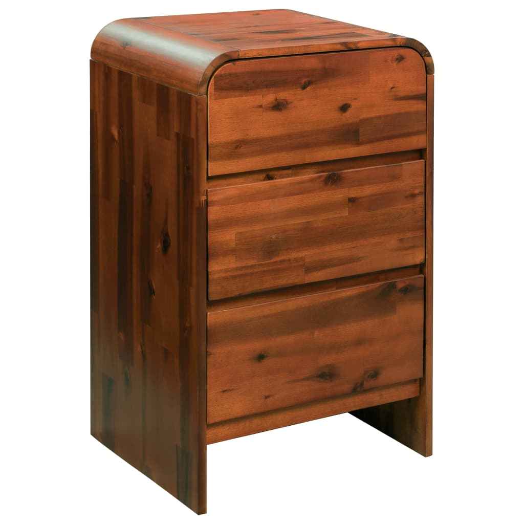 vidaXL Ladekast 45x37x75 cm massief acaciahout