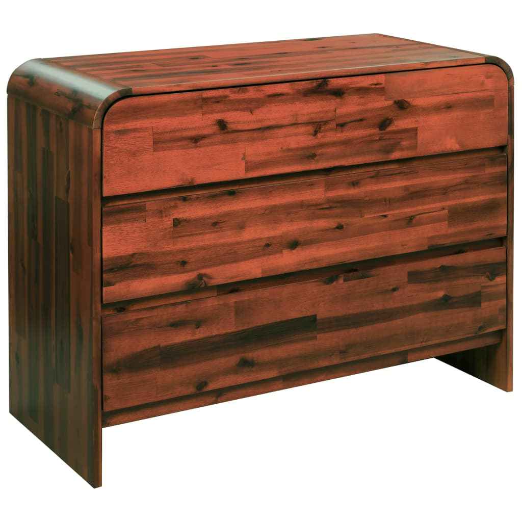 vidaXL Ladekast 45x37x75 cm massief acaciahout