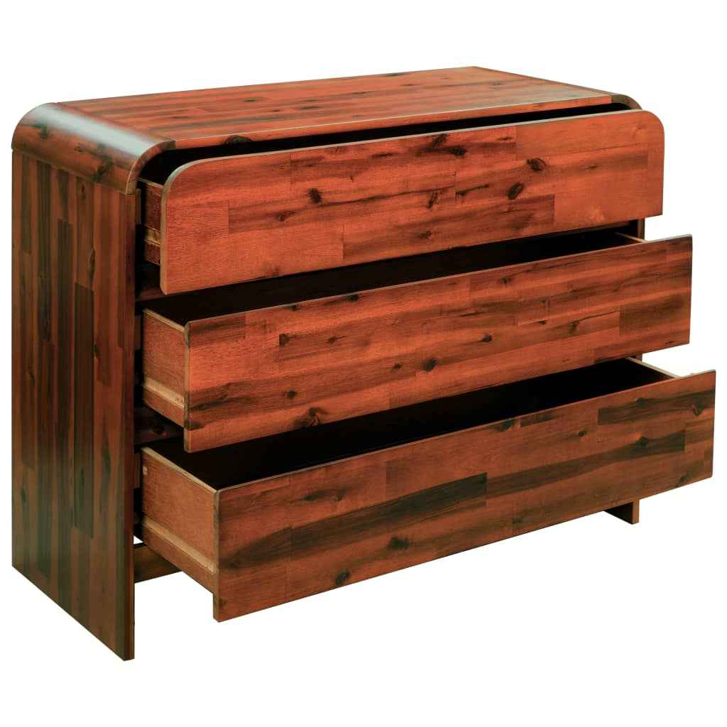 vidaXL Ladekast 45x37x75 cm massief acaciahout