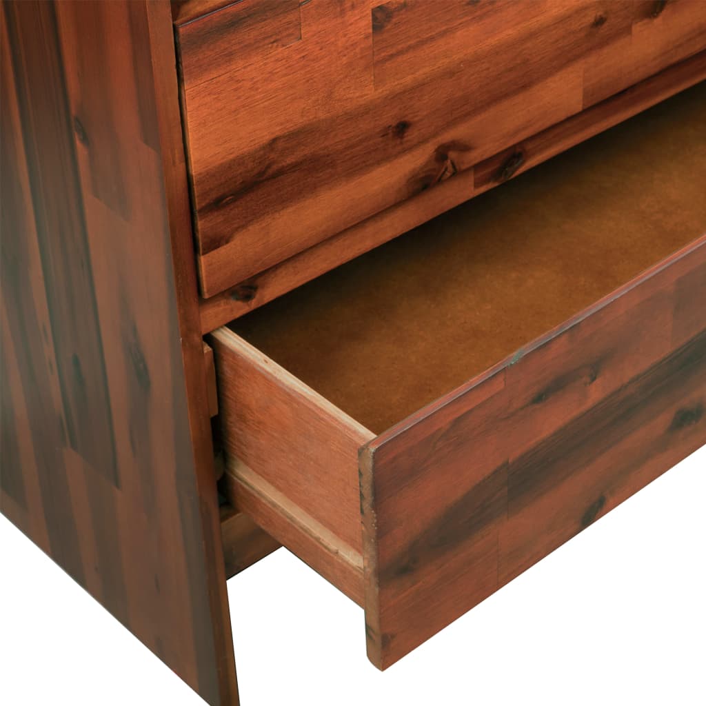 vidaXL Ladekast 45x37x75 cm massief acaciahout