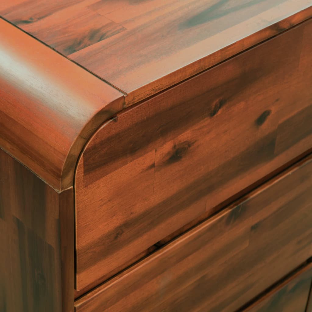 vidaXL Ladekast 45x37x75 cm massief acaciahout