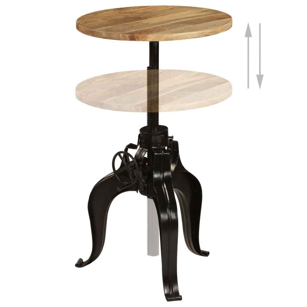 vidaXL Bartafel 60x(76-110) cm massief mangohout