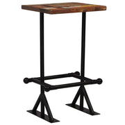 vidaXL Bartafel 60x60x107 cm massief gerecycled hout meerkleurig
