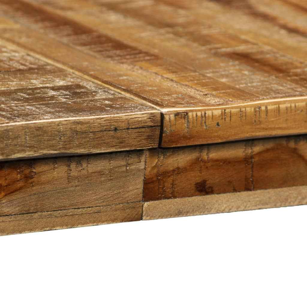 vidaXL Eettafel 180x90x76 cm gerecycled teakhout en staal
