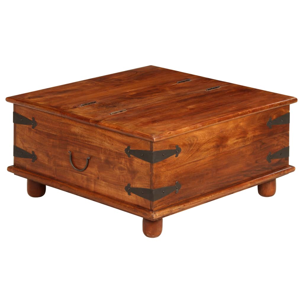 vidaXL Salontafel 110x55x35 cm massief acaciahout met honingafwerking